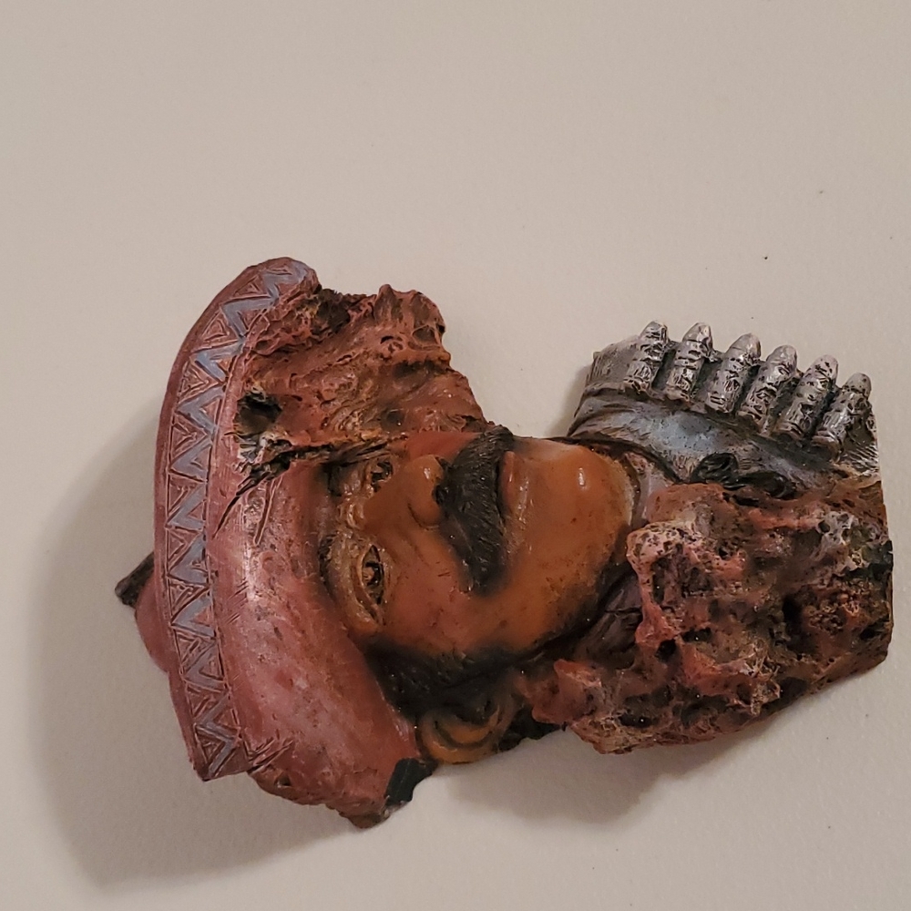 VINTAGE 1996 PANCHO VILLA HEAD SCULPTURE